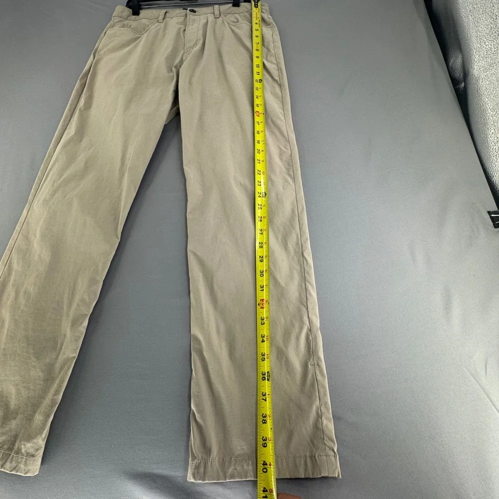 The North Face Mens Khaki Nylon Stretch Hiking Travel Pants Size 34 Regular
